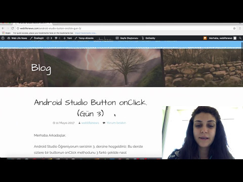 Android Studio 3. Gün Button ocClick'in 3 Hali.(3 shades of onClick :) )