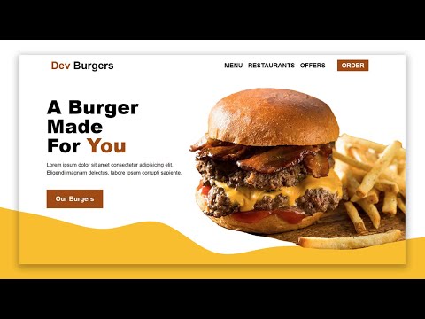 Landing Page Website Tutorial (HTML and CSS Only)