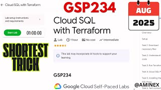 [NEW 2025] Cloud SQL with Terraform | #GSP234 | #qwiklabs | #arcade