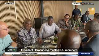 President Ramaphosa meets GNU leaders at secret location