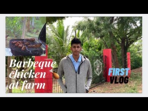First vlog with my friends|chicken barbeque|farm tour