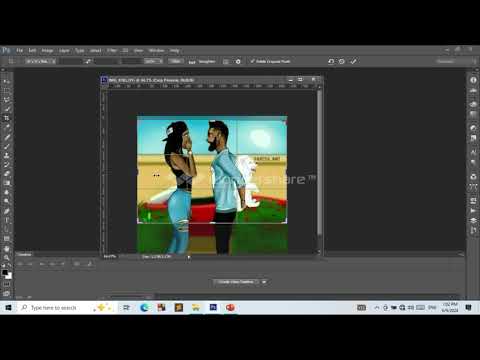 Croping Images using adobe photoshop
