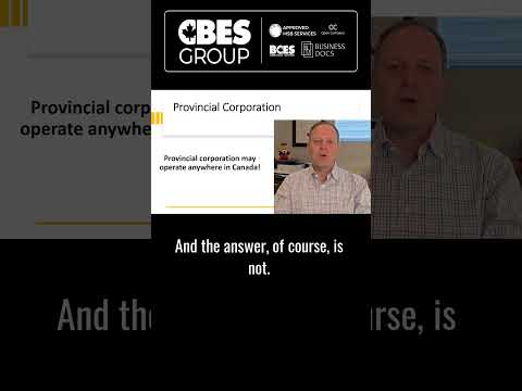 Canadian Corporation. Provincial Corporation