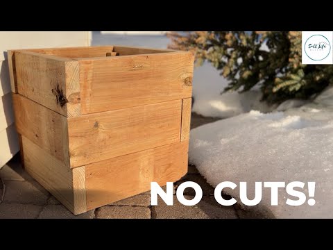 Simple Cedar Planter Box - ONLY USED ONE TOOL -