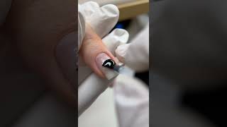 Russian manicure short nails tutorial. Step by step. #manicuretutorial #russianmanicure #gelnails