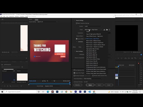 [2021] How to EXPORT HD Video in PREMIERE PRO for YOUTUBE *1080p*