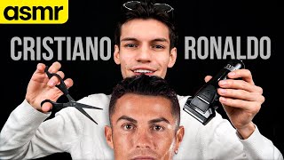 ASMR corte de pelo a CRISTIANO RONALDO - ASMR Español - Mol