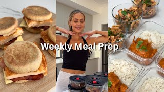 MEAL PREP | simple high protein recipes, macro friendly meals & step by step