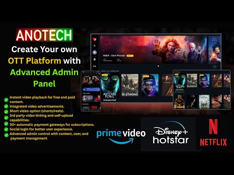 Create Own OTT Platform Like Netflix, Amazon Prime 2025 ||  OTT App with Admin Panel (Live Demo)