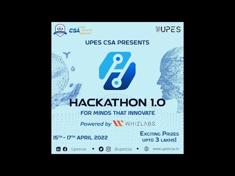 UPES-CSA Hackathon 1.0 Inaugural Ceremony