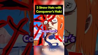 3 Straw Hats with Conqueror's Haki