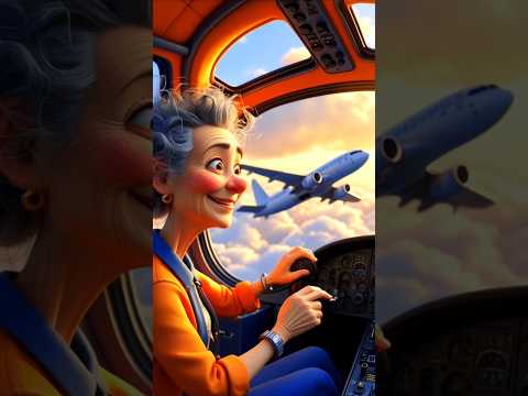 जब दादी ने प्लेन उड़ाया और सबकी जान बचा ली!✈️😱#shorts