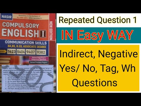 Functional English 9382 | WH, Tag, Negative, Indirect, Yes/No Questions | Complete Explanation