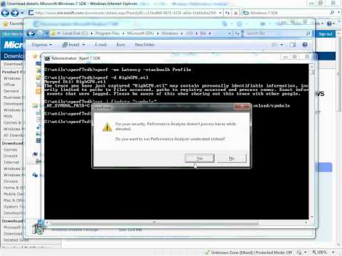Diagnose High CPU on Windows with XPerf