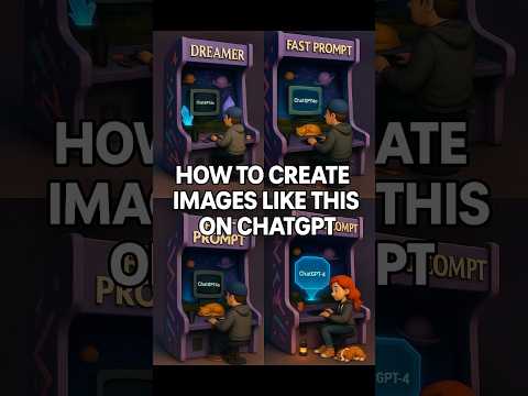 How to Create This Magical Arcade Image with ChatGPT #shorts #ai #aitutorial #aitutorialforbeginners