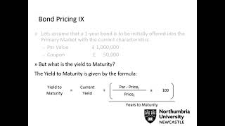Bond Pricing Theory, Understanding the Fundamentals