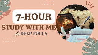 7 HOUR STUDY WITH ME 📚 |Med Student 🩺|No music |