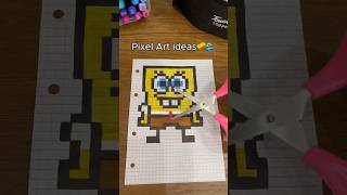 🧽Spongebob 🌊Pixel art Ideas💛 #pixel #pixelart #pixelartideas #art #drawing