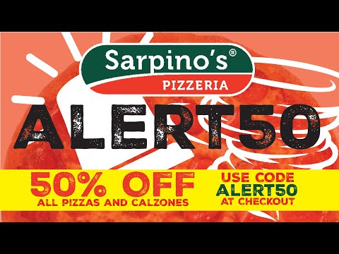 Alert50: 50% Off Pizzas & Calzones for Today Only! 🚨🍕 KC Tornado Siren Test Special