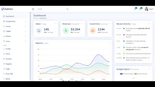Bootstrap 5 Free Admin Dashboard Template 1