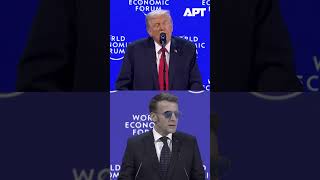 Trump Roasts Macron Over Blue Aviators During Davos Speech | APT