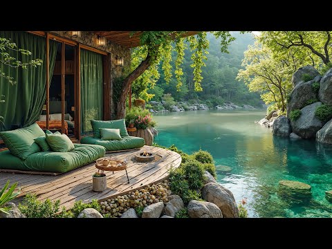 ☕Morning Coffee at a Lakeside Villa | Smooth Jazz & Calm Atmosphere for Study, Work & Chill
