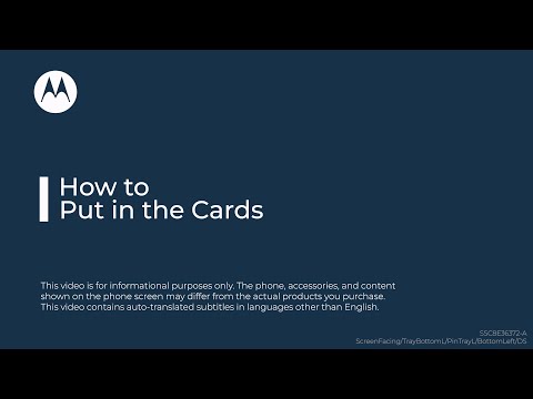 How to put the cards into your moto g85 5G / motorola edge 60 / edge 60 fusion dual SIM phone