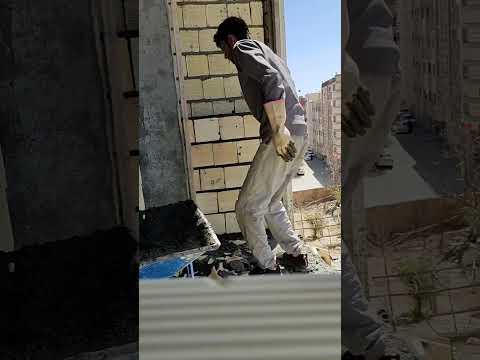 Wall building in progress — so satisfying to watch!Subscribe for more brickwork.#Bricklaying