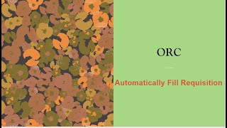 ORC ( Oracle Recruiting Cloud) -  Automatically Fill Requisition