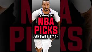 BEST NBA Picks for today on Sleeper 1/27/2025 | Sleeper Picks Promo Code