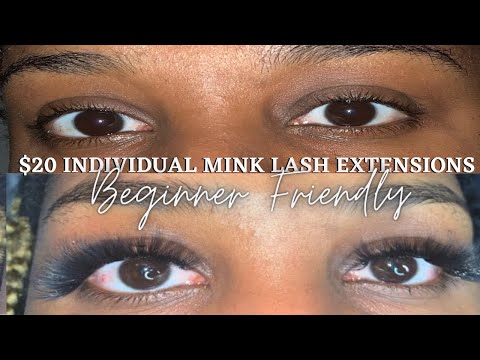 Individual Mink Lash Extensions Tutorial  || DUO INDIVIDUAL LASH GLUE