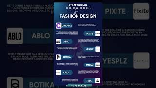 top 8 ai tool for fashion design  #aitools #aiproducts  #artificialintelligence  #aitechnology #free