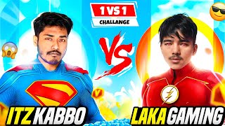 Laka Gamer এর সাথে  1v1 ভয়ানক চ্যালেঞ্জ 😍 Itz kabbo free fire 🔥❤️