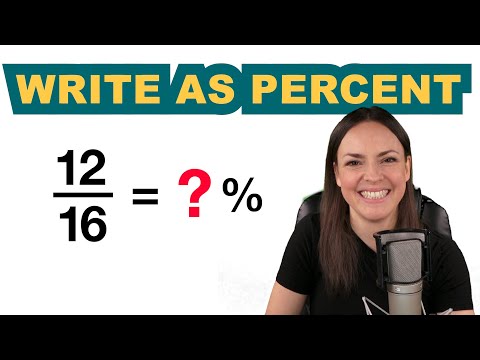 Convert a fraction to percent – Math tutorial