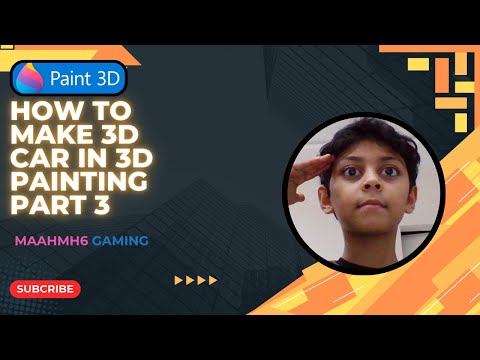 How to make a 3D car in 3D Paint #education#gaming #update#games