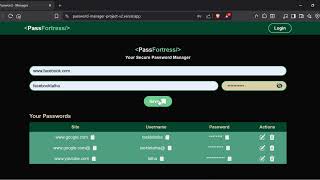 My First Full Stack Project - Password Manager