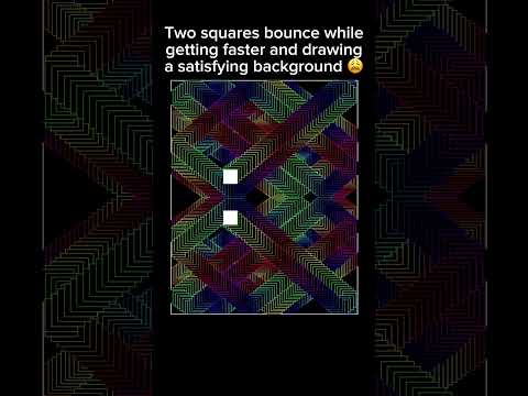 Two square simulation #algorithms #coding #soundeffects #relaxing #emoji #space #python #f #creative