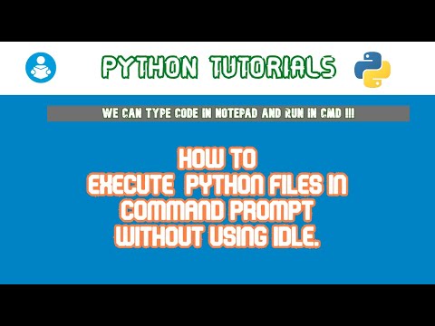 PYTHON TUTORIALS | HOW TO EXECUTE PYTHON PROGRAM IN CMD WINDOWS 10  | TUTORIAL 2