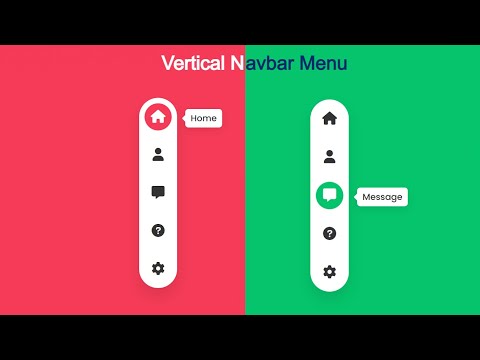 Responsive Side Navigation Bar in HTML and CSS | Vertical Navbar in HTML And CSS