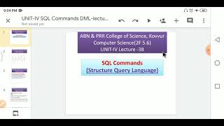 BCOM DBMS LECTURE 38