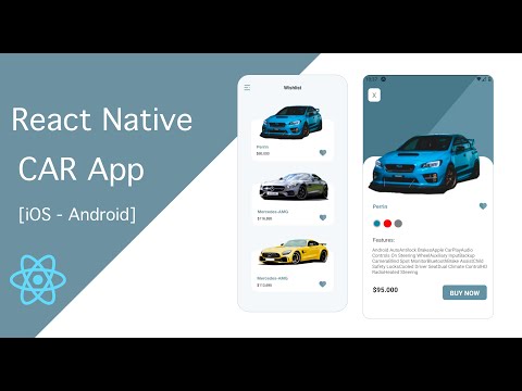 Car App UI Using React Native Expo Example - Speed code