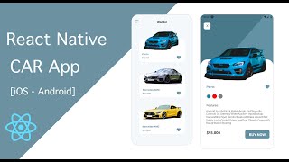 Car App UI Using React Native Expo Example - Speed code