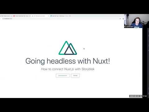 Going headless with Nuxt.js - JavaScript and Friends Online Meetup - Samuel Snopko - September 2020
