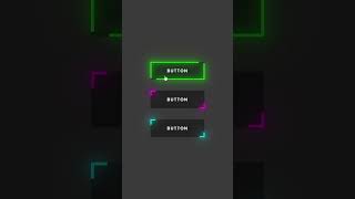 Neon Light Button Animation Effects on Hover