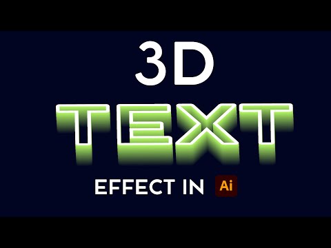 3D text effect illustrator (Illustrator Tutorial)
