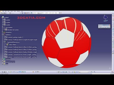 CATIA Tutorial | Soccer Ball Create SPEED VERSION
