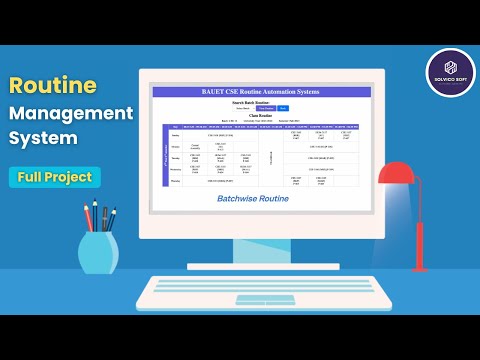 Class Routine Automation System | Routine Generator | Schedule Creator with Source Code
