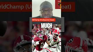 Georgia vs  Alabama, Who wins? #collegefootball #shorts #sports #rolltide #georgiabulldogs #espn