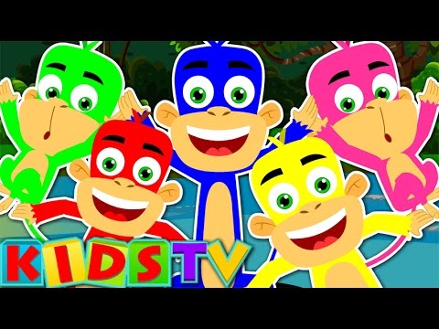 Kids songs Five little Monkeys Nursery Rhymes Children Videos