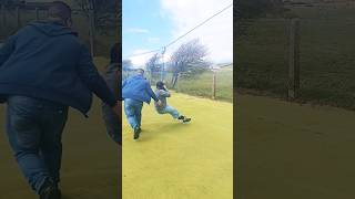 tried zipline #kidsfunactivities #outdooradventures #zipline  #shorts #shortfeeds